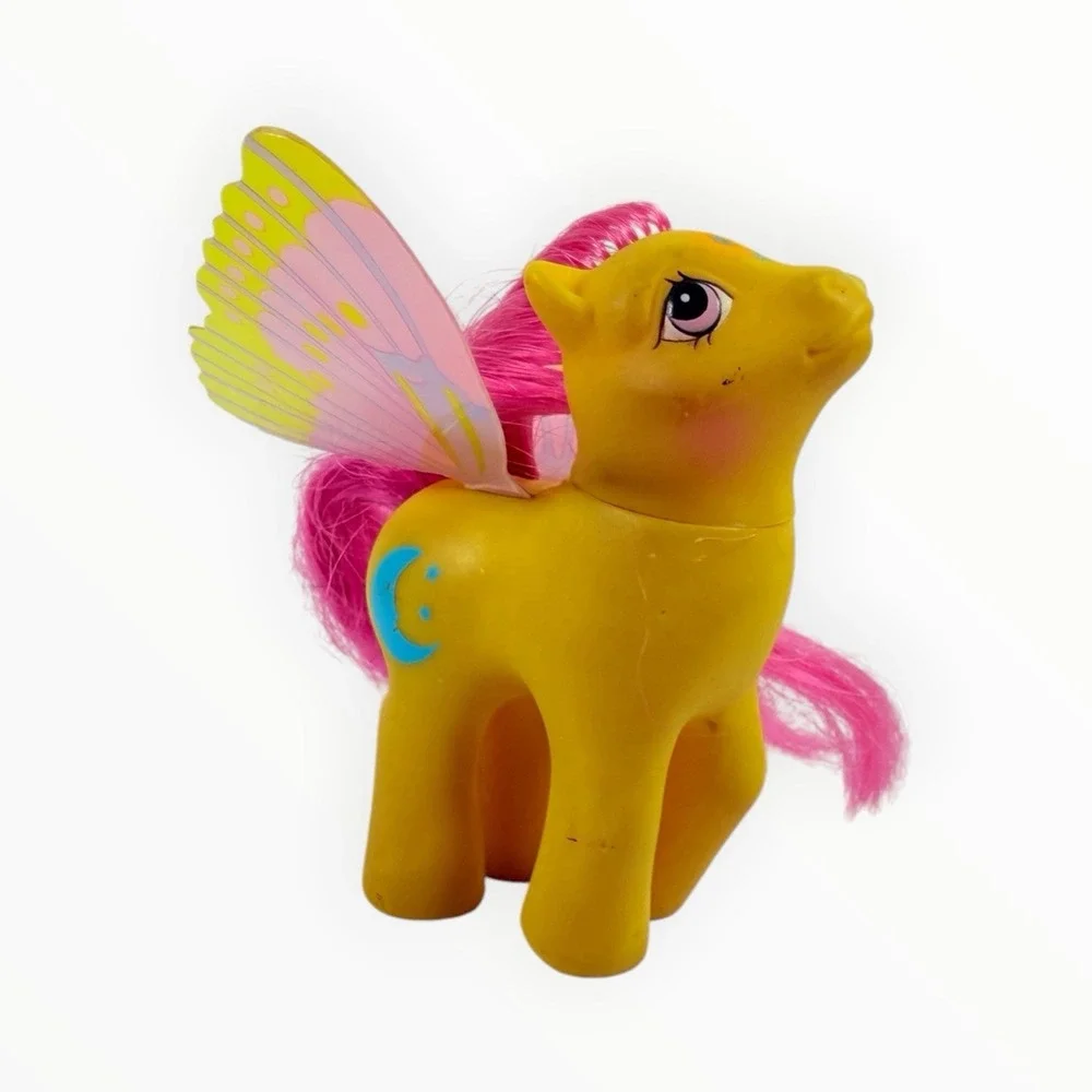 RARE My Little Pony‎ MLP G1 Vtg Windy Wing Starry Wings 1988 Flutter Yellow Moon